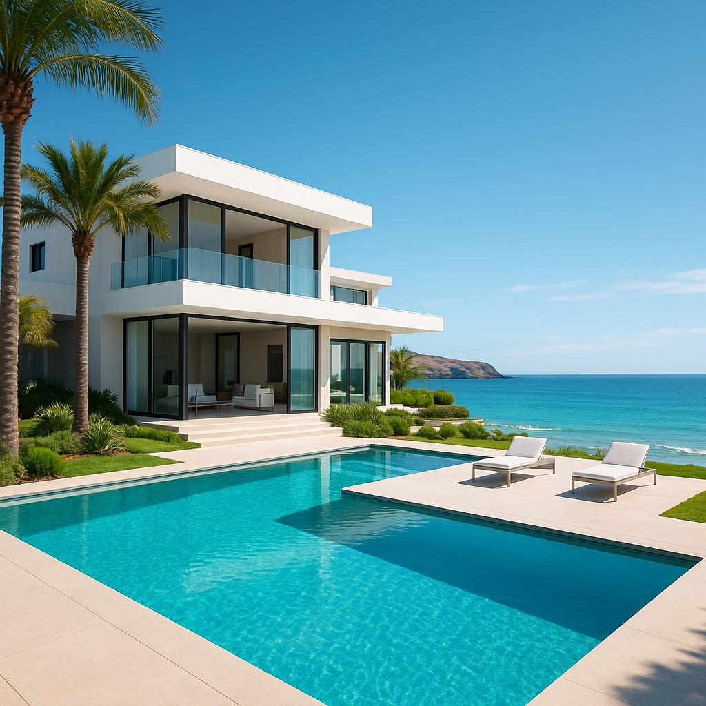 Luxury beachfront property in Tenerife with ocean views